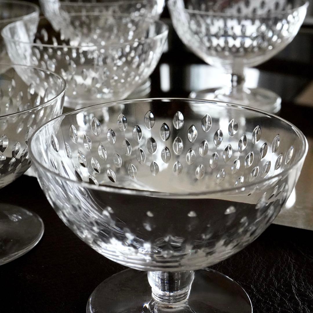 美品★オールドバカラBACCARAT★パリ★シャンパンクープ ワイングラス★6脚