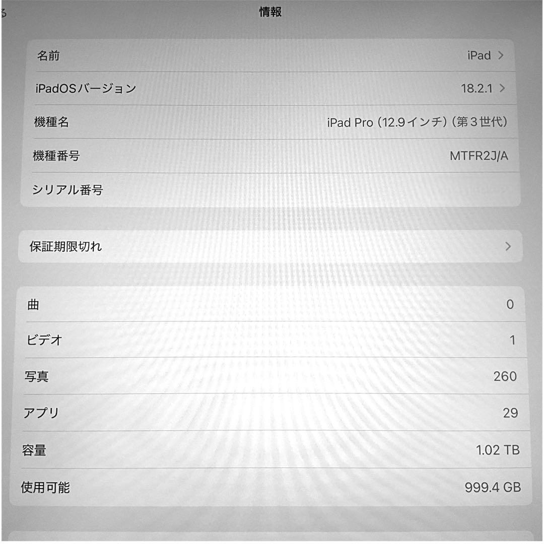 洞*窟様 Apple iPad pro 12.9インチ 【レア1TB 】☆まあま
