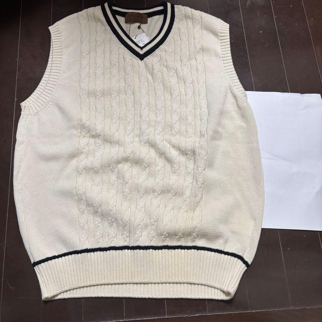 【タグ付き未使用】TOMORROWLANDオーガニックコットン チルデンベスト