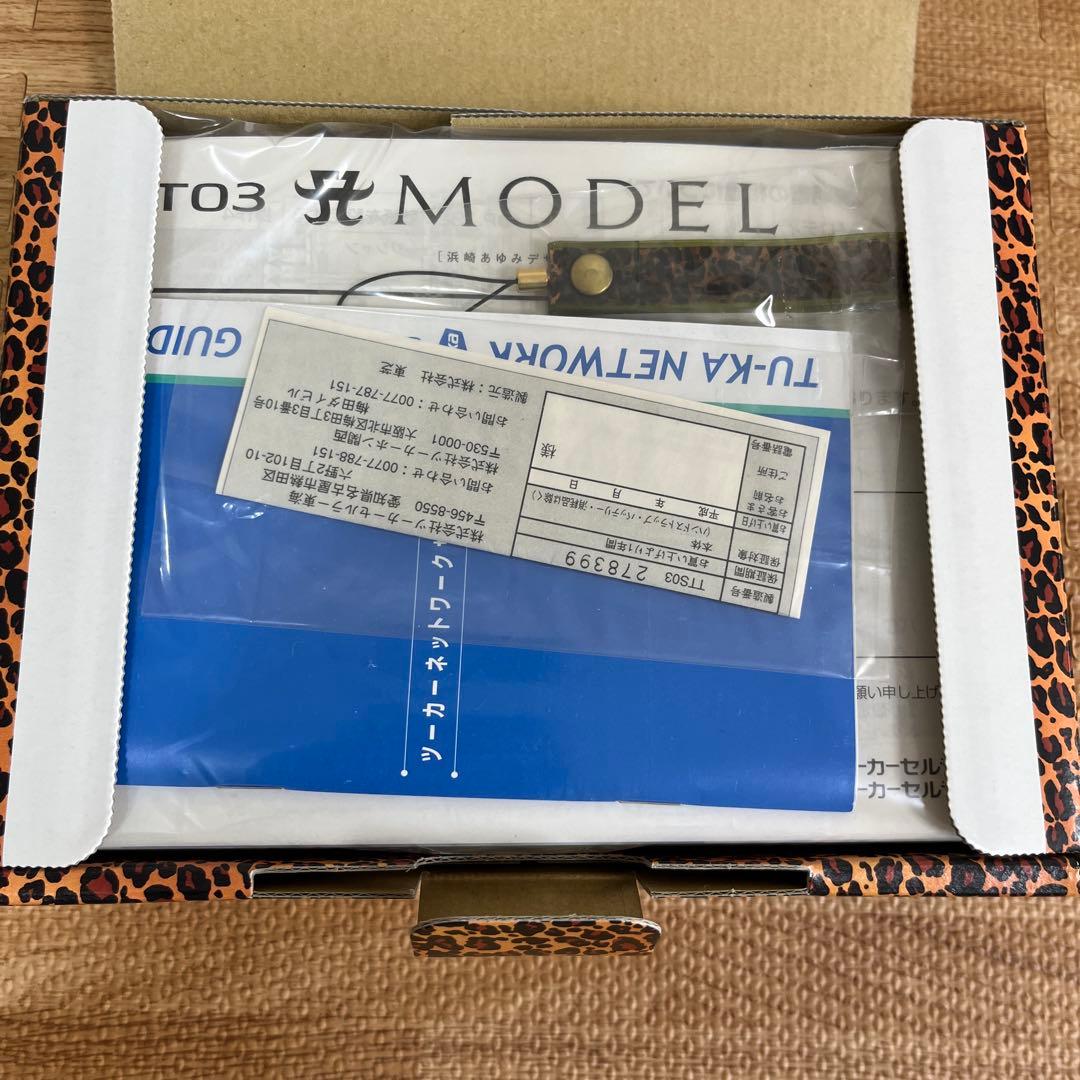 動作確認済み！浜崎あゆみ 携帯 TU-KA TT03 ヒョウ柄 ガラケー y2k