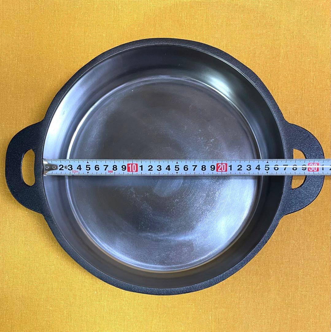 出品同型商品で一番美しい‼️ 山王堂 久慈 砂鉄鍋 27cm すき焼き鍋 南部鉄器