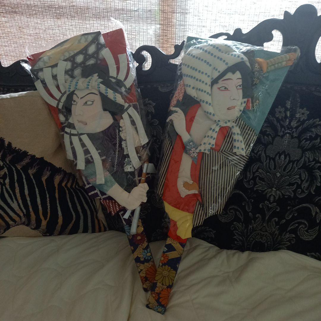 大型羽子板2枚(お正月飾り)高さ60cm