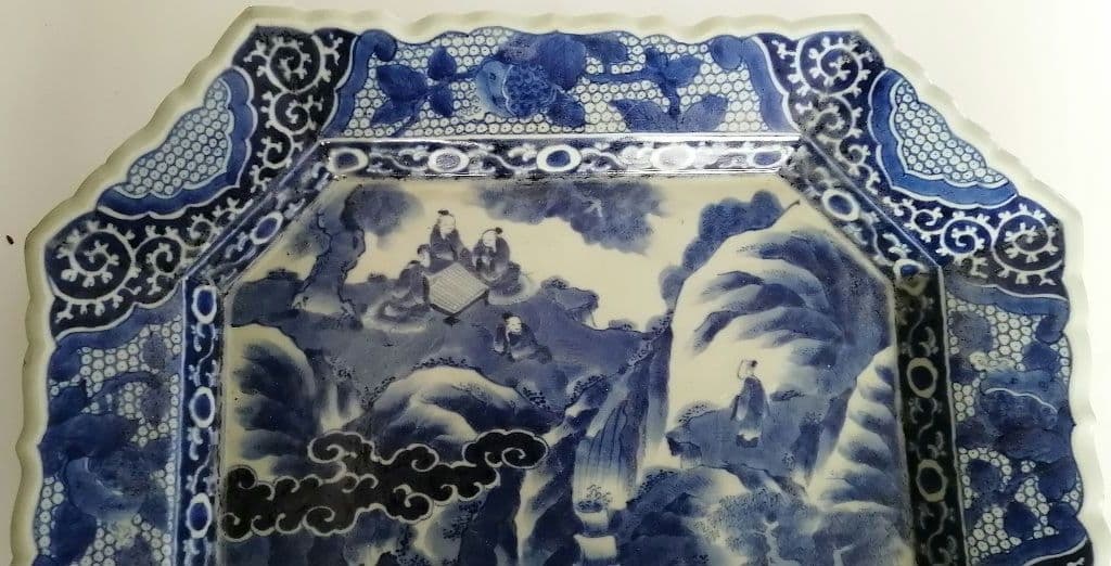 古伊万里　角皿