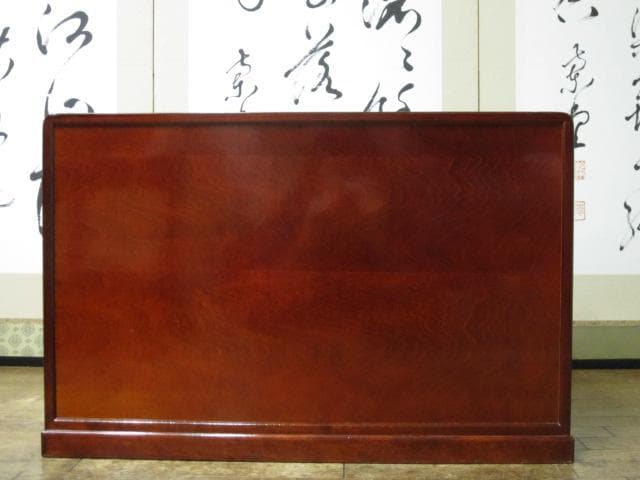 皇室献上品 伝統工芸 箱根寄木細工 木象嵌 麻の葉文様 民芸 箪笥 26万円