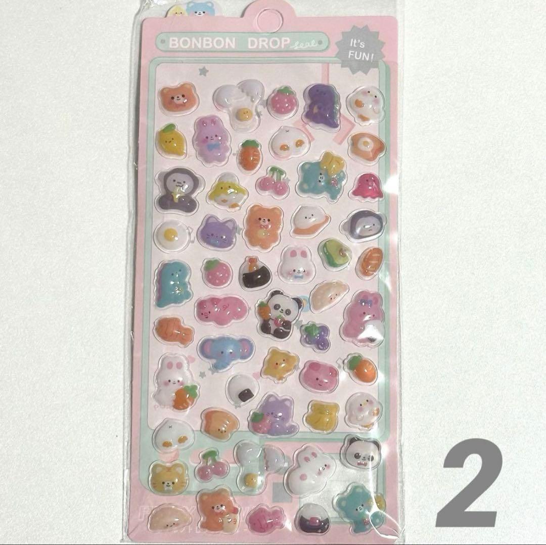 最安⭐️シール帳 A7透明 クリアバインダー シールリフィル 台紙10 パープル紫