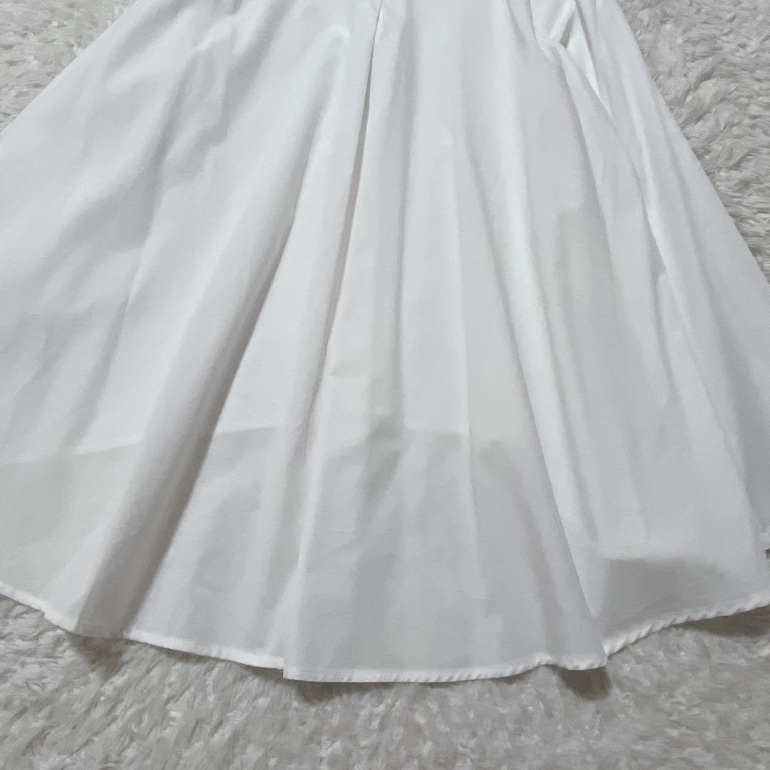 タグ付き新品✨ミズイロインド 丸襟ギャザー　ブラウスシャツ　長袖　ホワイト