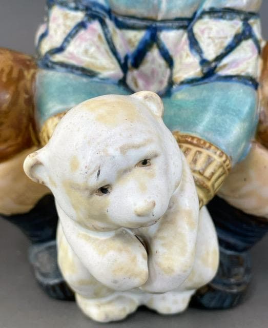 【大型】LLRADRO リヤドロ 子熊とエスキモーの少女 リアドロ グレス 置物