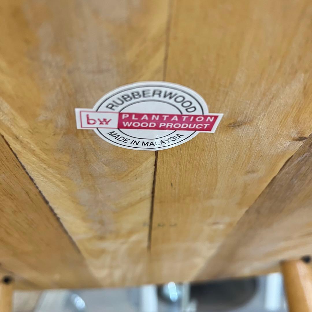 ② RUBBERWOOD ダイニングチェア ウィンザー　天然木　２脚セット