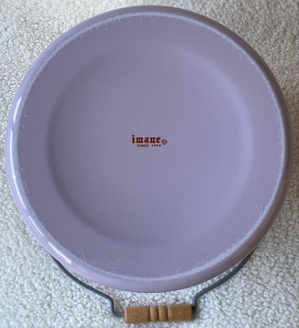 ☘️イマン☘️ ビビアン　パープル　ホーロー製蓋付き特大バケツ　ストッカー