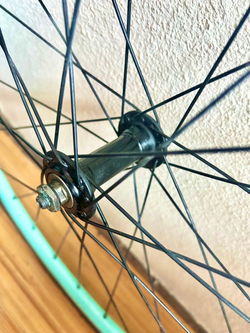 ビアンキ【Bianchi純正】クリンチャーホイール＆タイヤ前輪★珍しいチェレステ