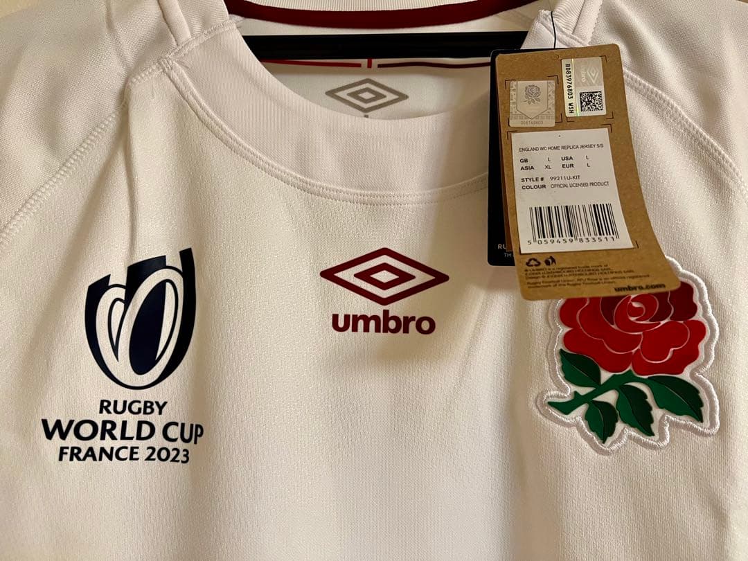 イングランド代表 RWC2023 オーウェン・ファレル レプリカジャージ L