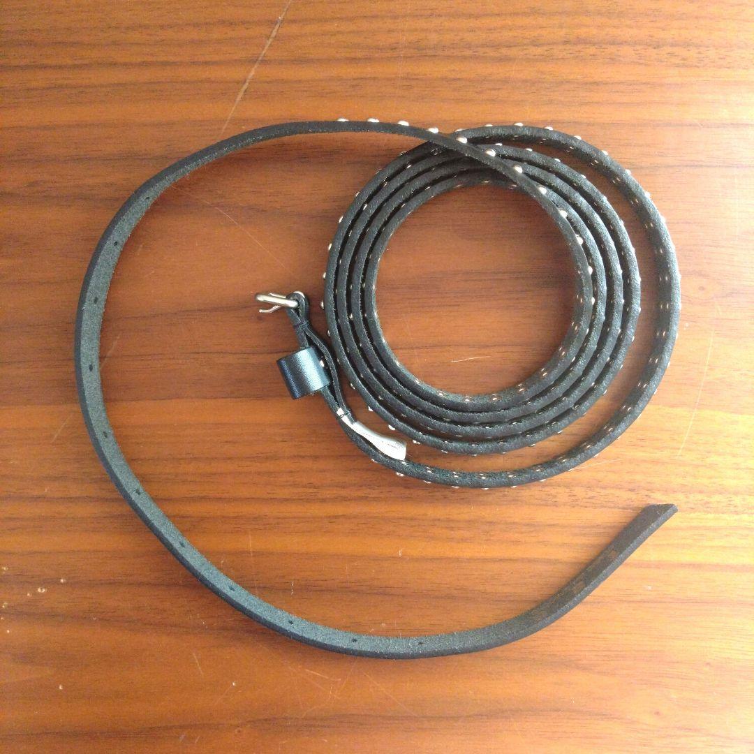 tao COMME des GARCONS スタッズレザーベルト Black