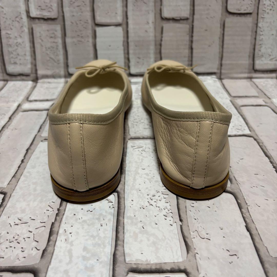 未使用級 repetto サンドリオン レザー ライトベージュ 39.5