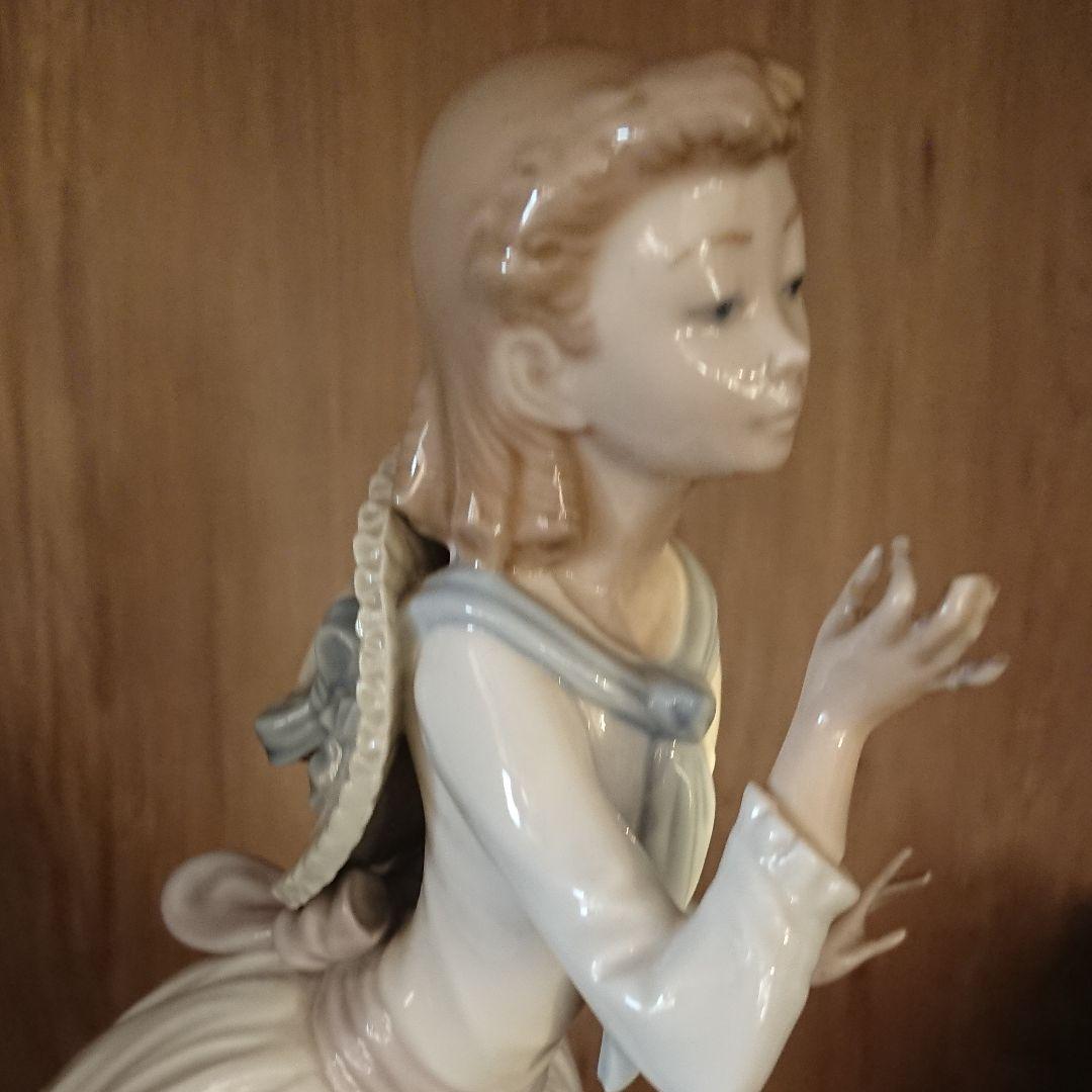 リヤドロ 大型 少女 高さ 花　引き取り　本物　置物　癒やし　引き取り