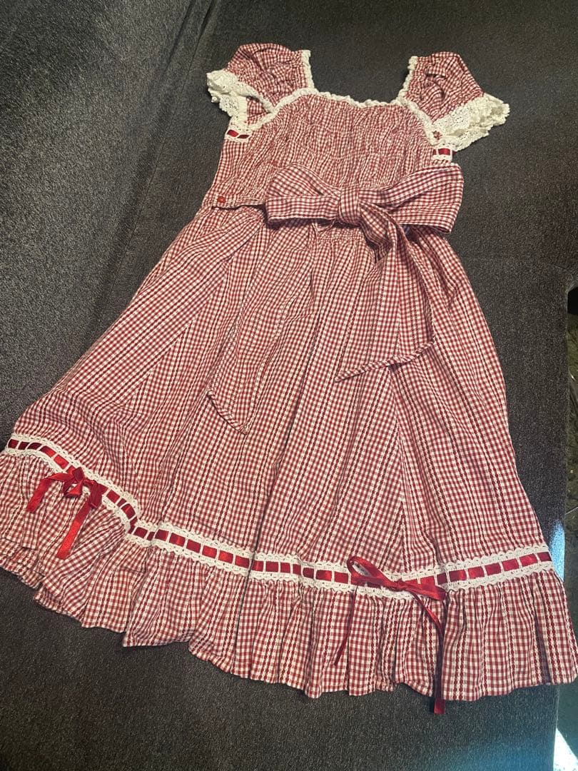 真*】様 ベイビーザスターズシャインブライト 赤　ギンガムチェック