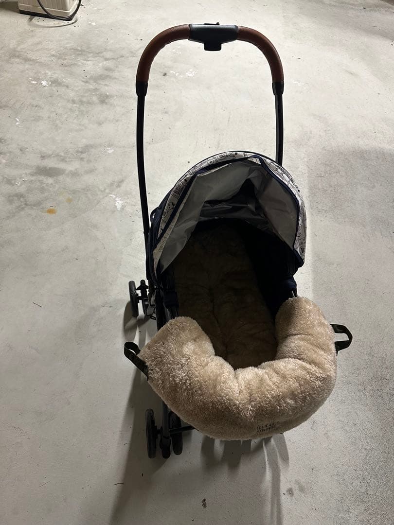 SNOOPY ペットカートと遠赤外線あごのせクッション 【合計2点セット】