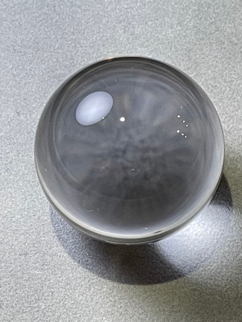 ①【鑑別書付き】天然ブラジル産 水晶 丸玉 33mm 248ct