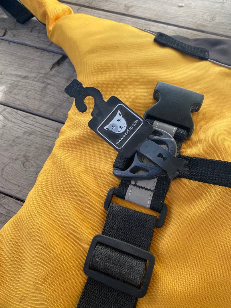 犬用ライフジャケット イエロー/ブラック