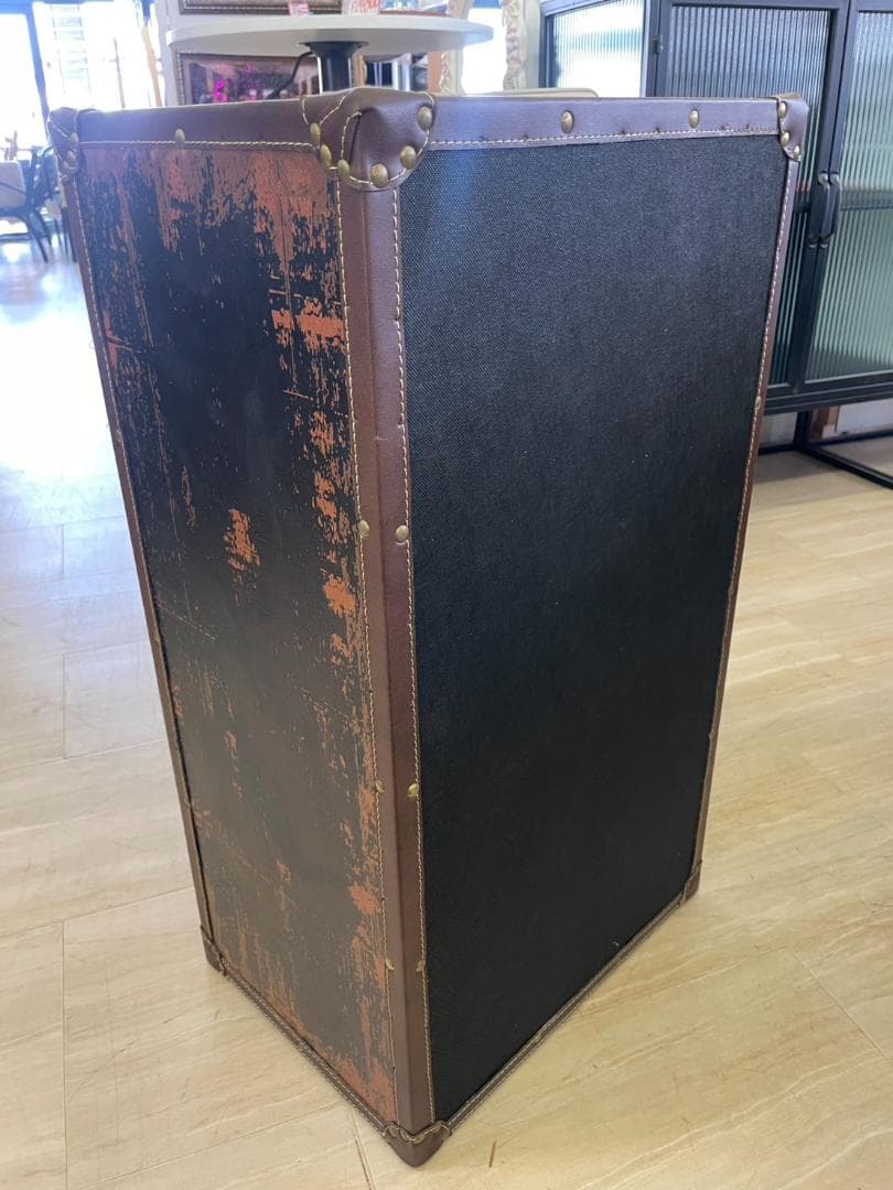 4段チェスト　棚　インダストリアル　収納　引出し　バンクシー　ペイント　レトロ