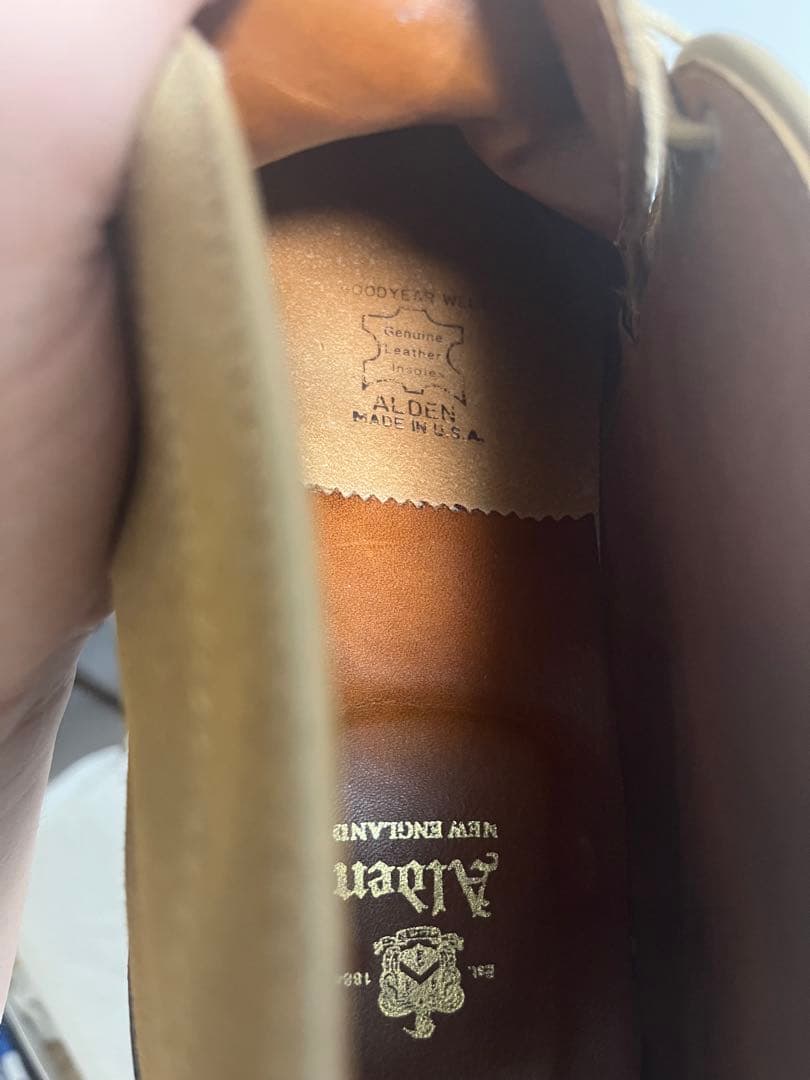 Alden スエードチャッカ　10ハーフE