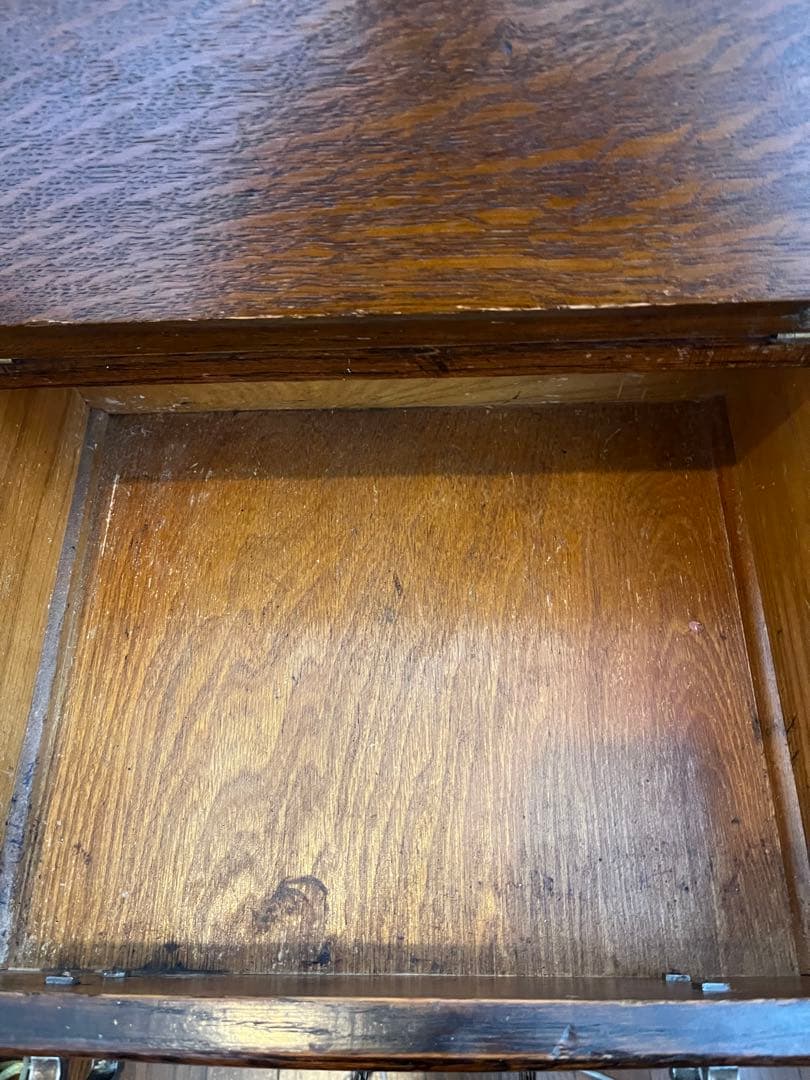 イギリス　アンティーク　サイドバイサイド　ライティングビューロー