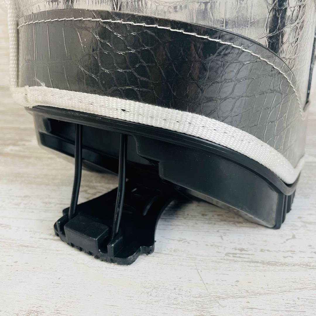 Muta Marineムータマリン　エンボスクロコ クリアスタンドキャディバッグ