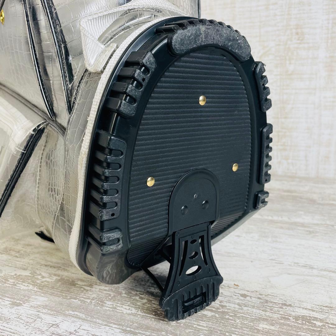 Muta Marineムータマリン　エンボスクロコ クリアスタンドキャディバッグ