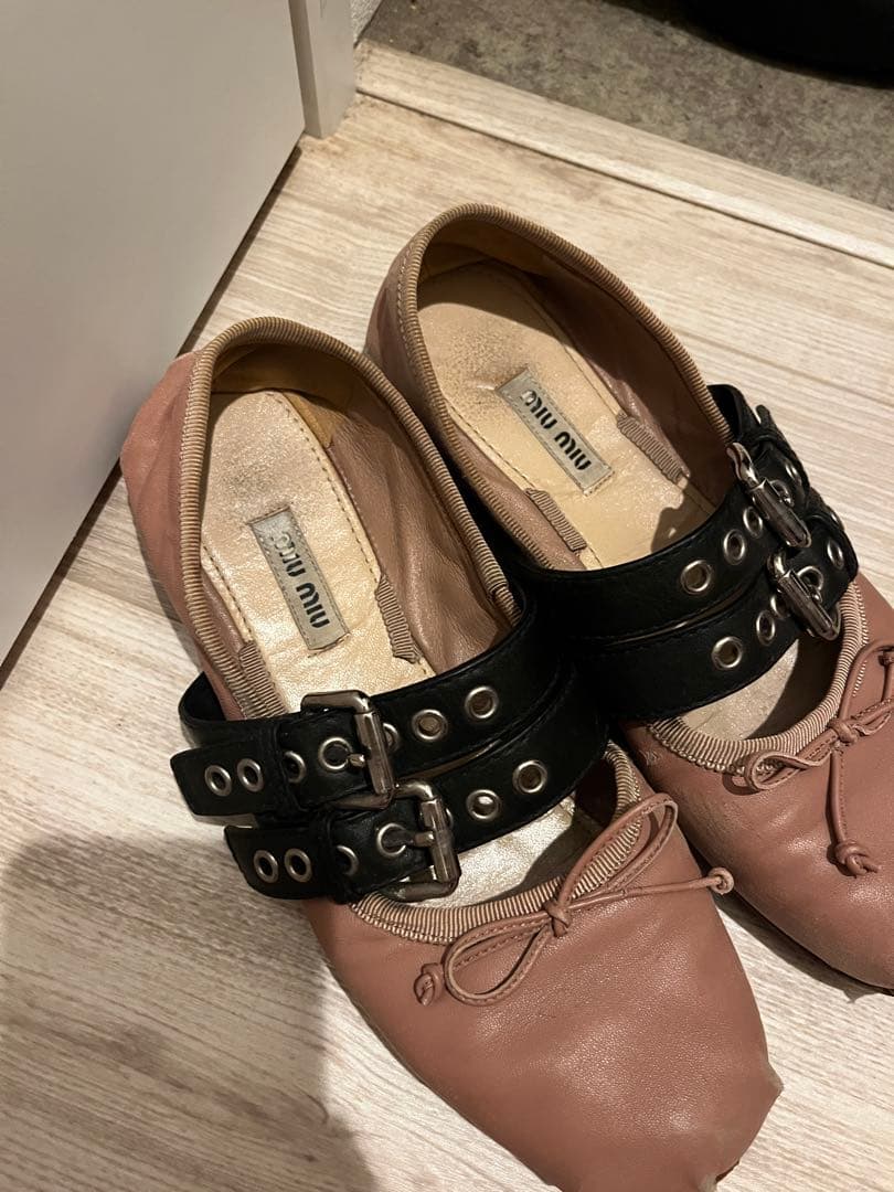 靴 vintage miu miu ballet shoes 37
