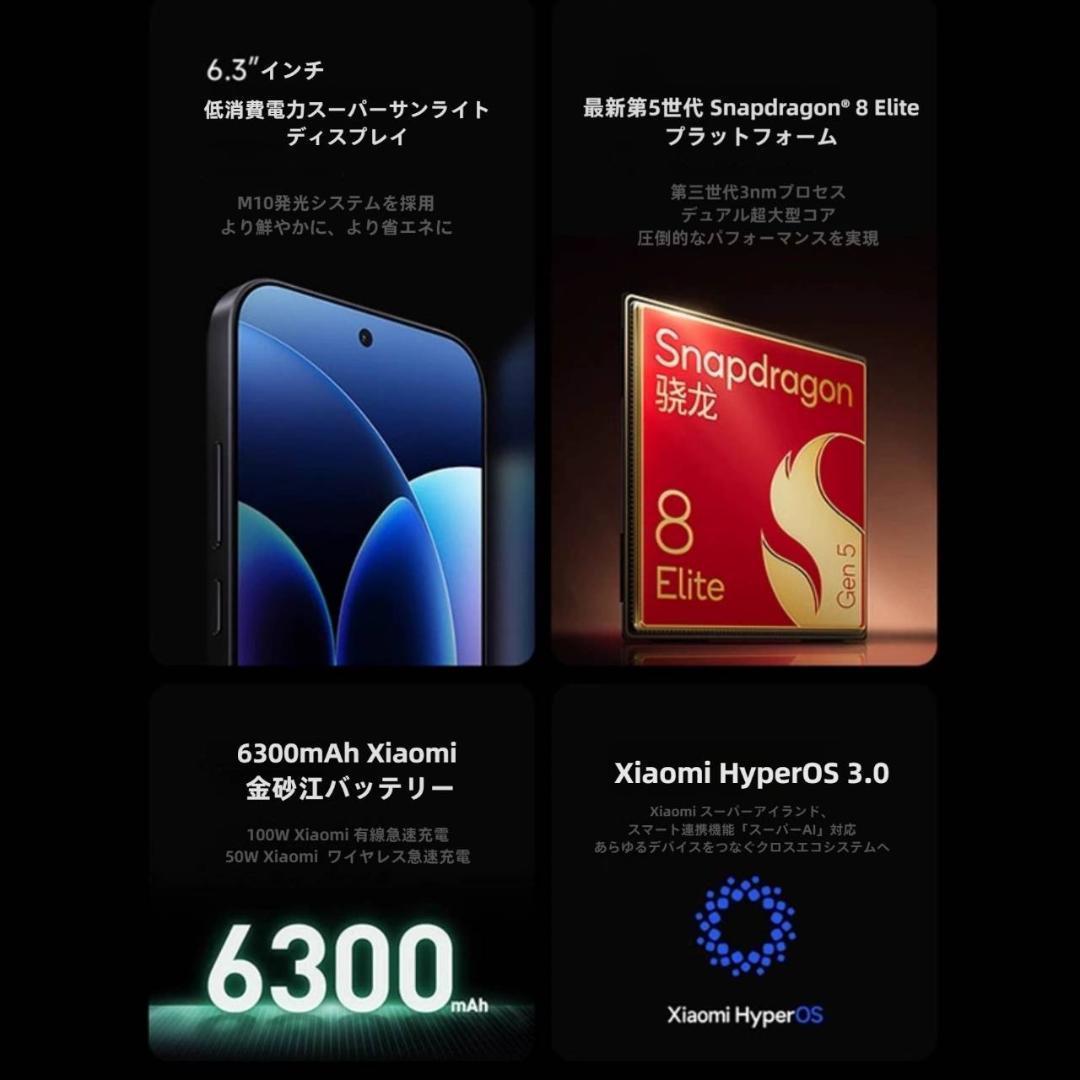 【新品未開封】XIAOMI 17 Pro 12GB/512GB ホワイト 中国版