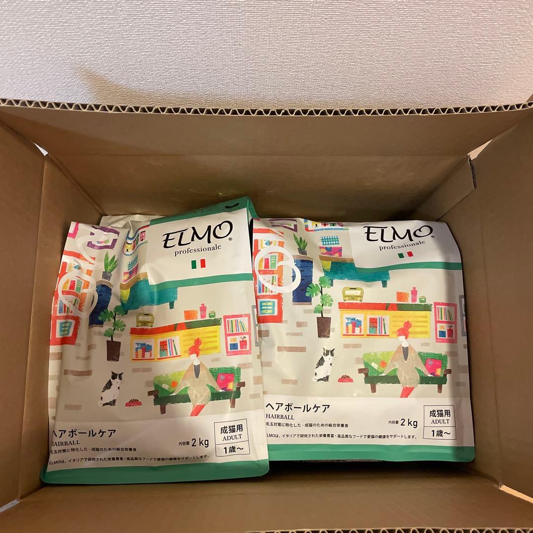 ELMO 成猫用ヘアボールケア 2kg×4袋　8キロ