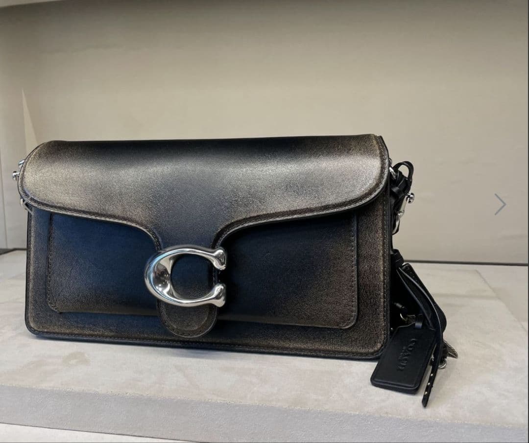 COACH◆タビー ショルダー バッグ 26・ラブド レザー