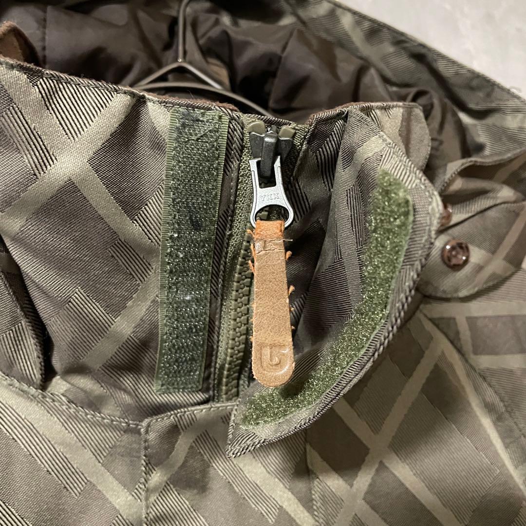 Burtonバートンスキーウェアスノーボードジャケットパーカーフード付きブラウン