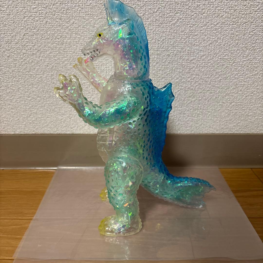 マルサン　チタノザウルス350 オーロラクリスタルver. ソフビ　ゴジラ　希少