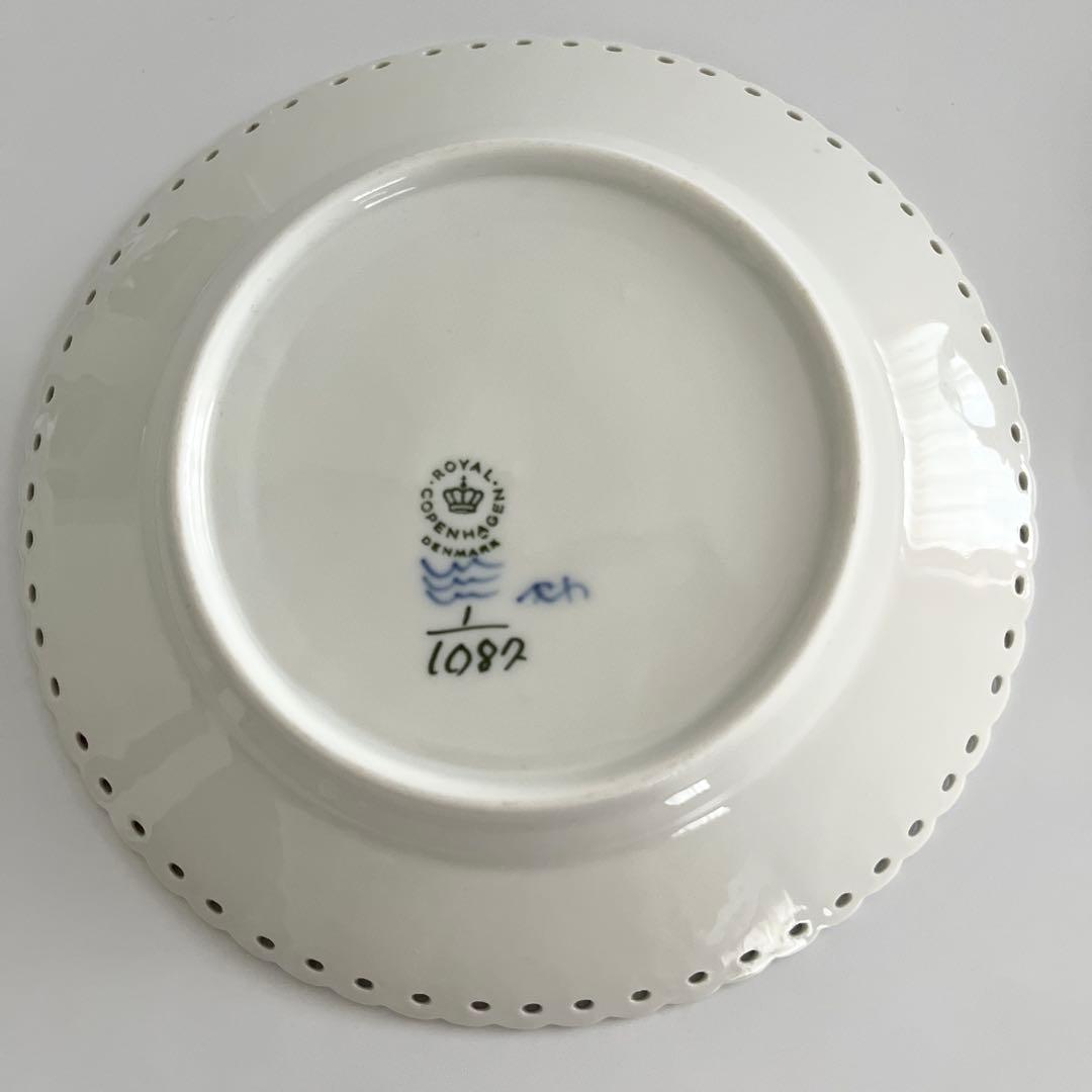 ロイヤルコペンハーゲン ブルーフルーテッド フルレース #1087プレート4枚
