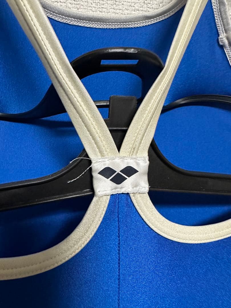 競泳水着 アリーナ arena Mサイズ ABL 青 パイピング 学年色