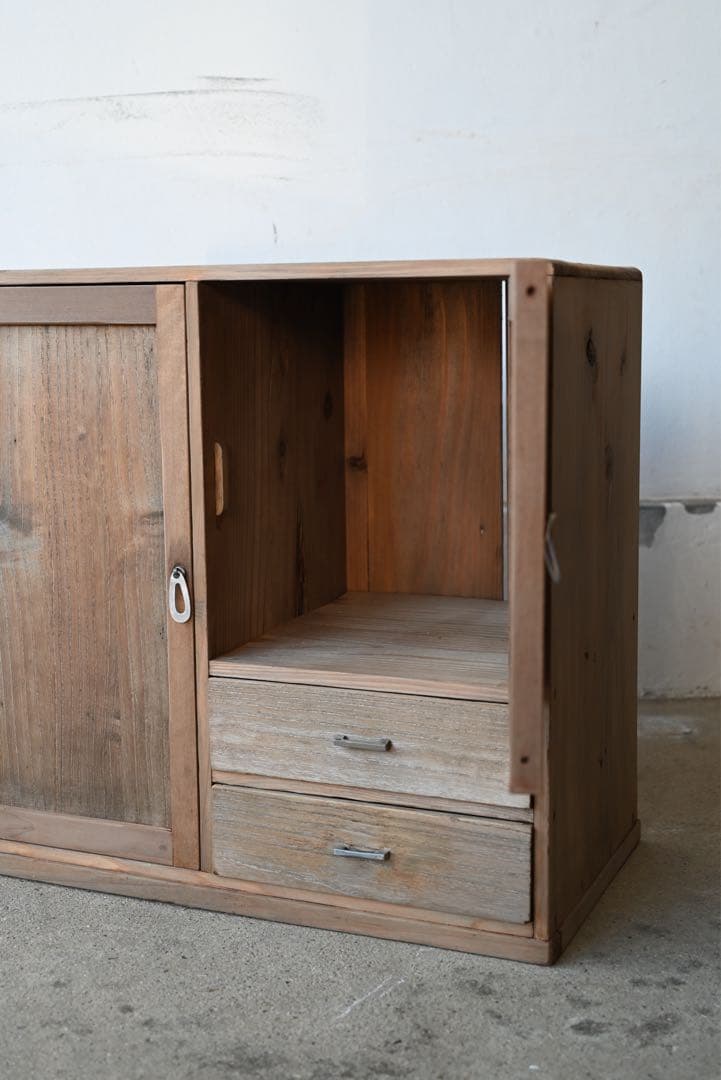 収納棚 和家具 古家具 古道具 骨董 アンティーク 和家具 引出 抽斗 戸棚