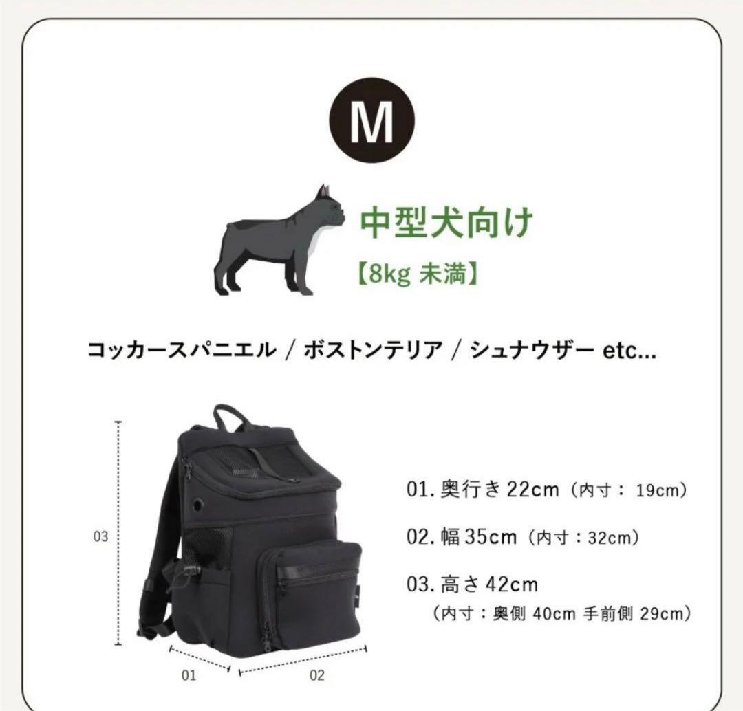 CITYDOG シティドッグ ネオプレーンバックパックキャリー M オフホワイト