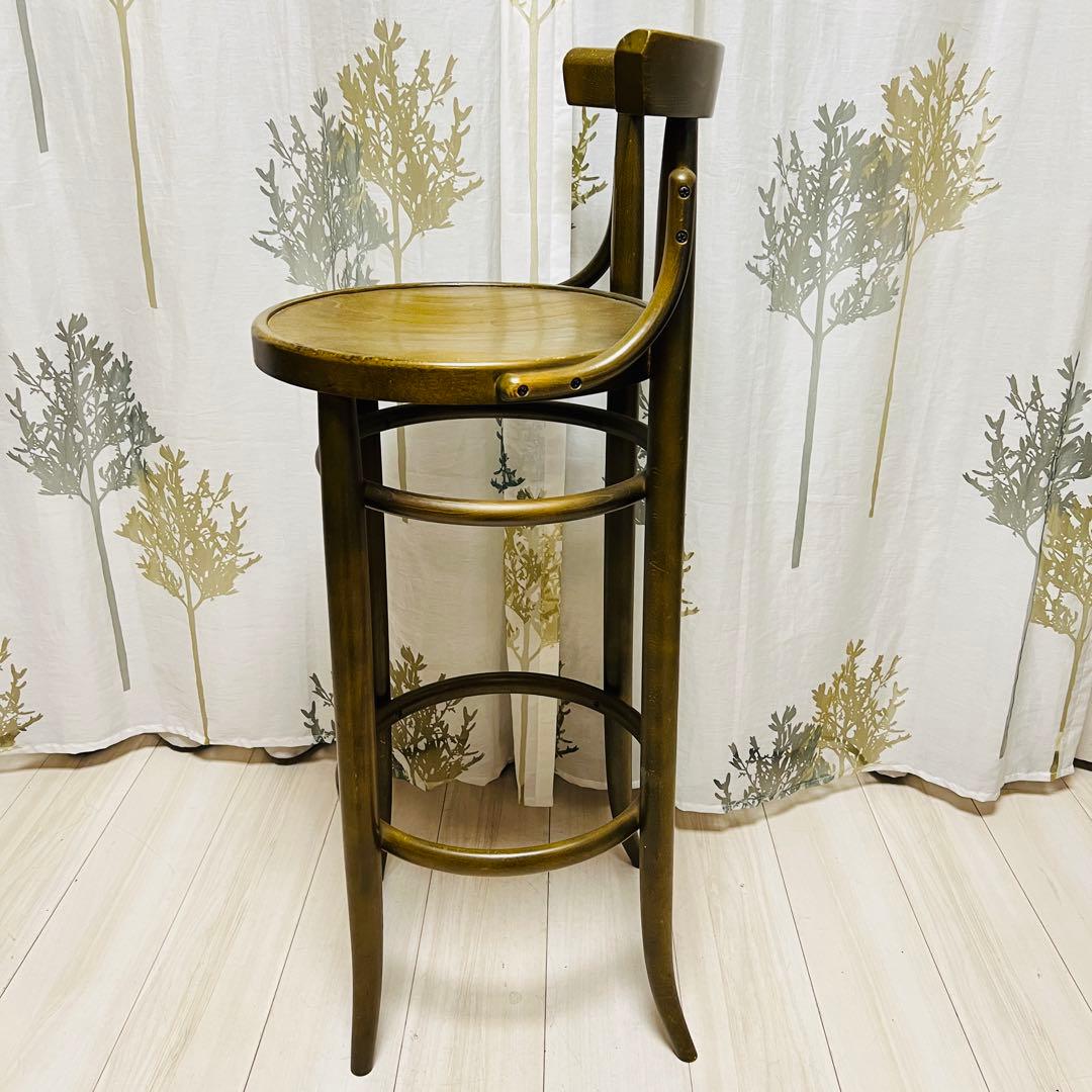 【秋田木工】　ベントウッドチェアー　曲木　ハイチェア