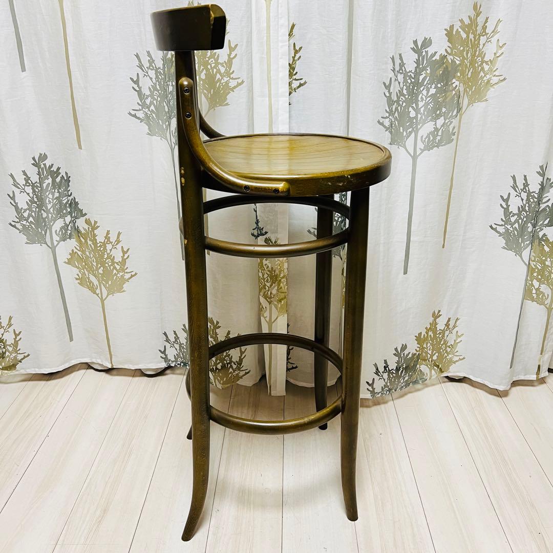 【秋田木工】　ベントウッドチェアー　曲木　ハイチェア