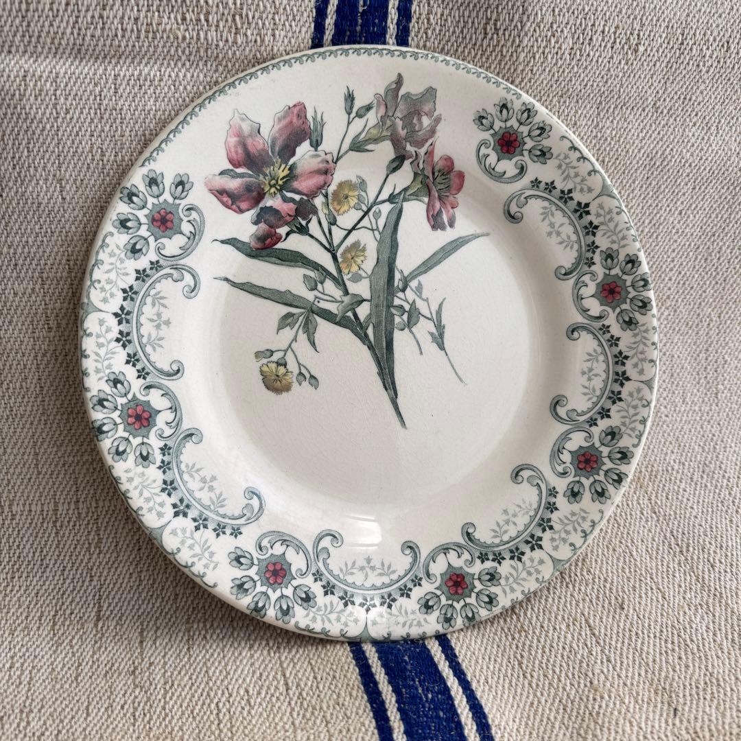 希少　フランスアンティーク　ジョワジールロワ　切り花　平皿