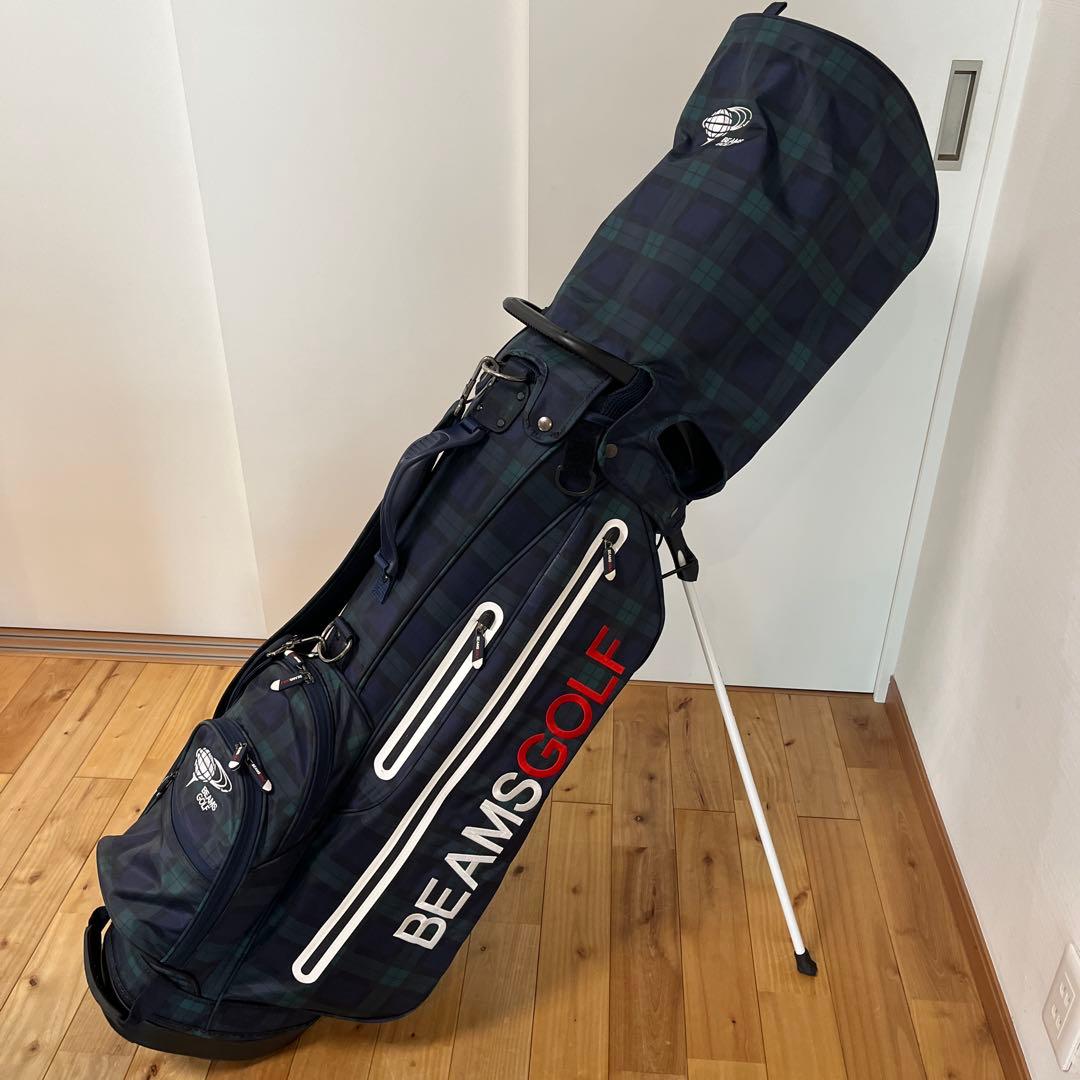 BEAMS GOLF ブラックウォッチ キャディバッグ　美品