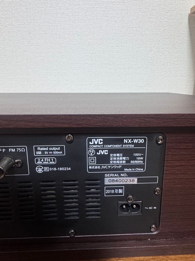 ラジオ・コンポ JVC NX-W30