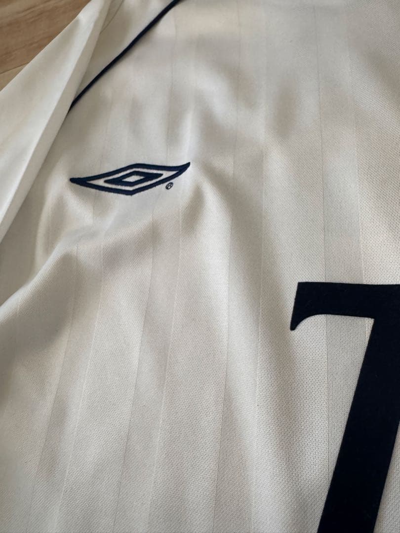 00s UMBRO England代表 ベッカム #7 長袖ユニフォーム