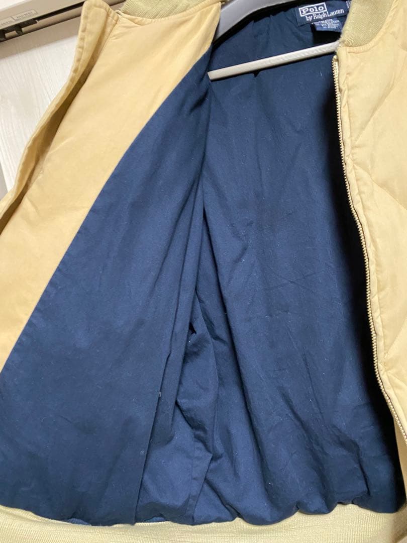 90s ポロラルフローレン ダウンジャケット スカイライナー型 ベージュ 短丈