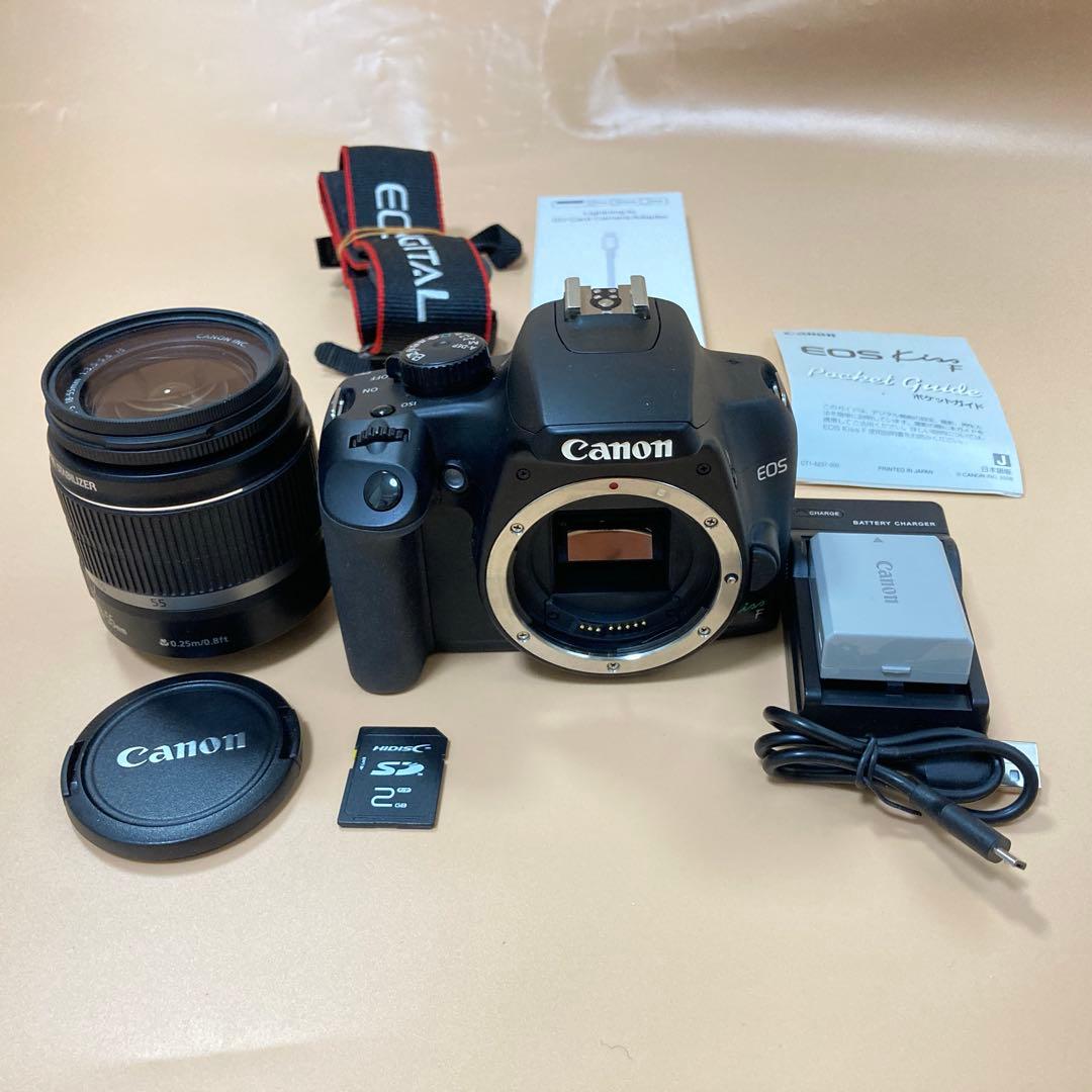 スマホ転送OK Canon eos kiss Fレンズキット SDカード付き