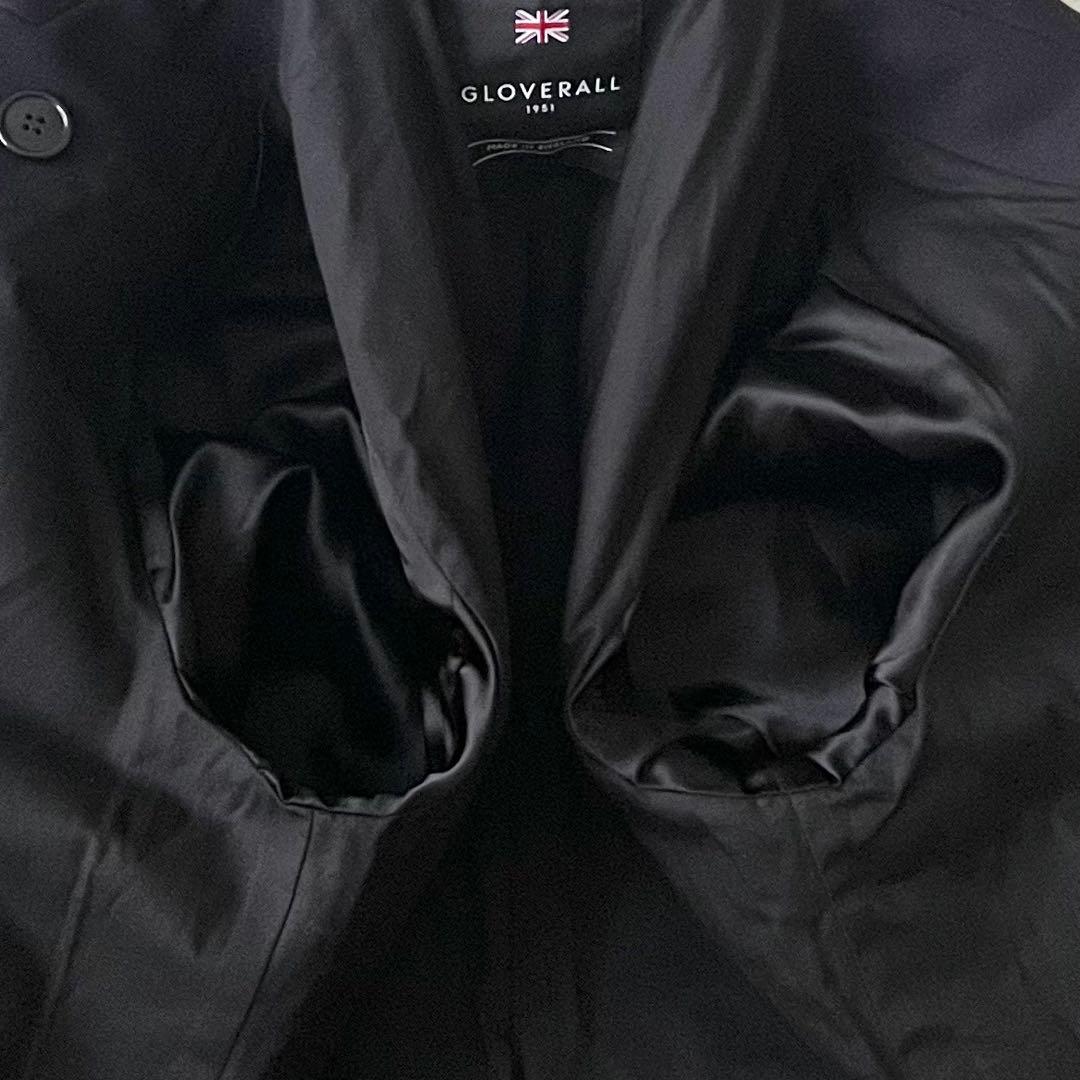 【美品】GLOVERALL 英国製 カシミヤ混 ピーコート ネイビー L