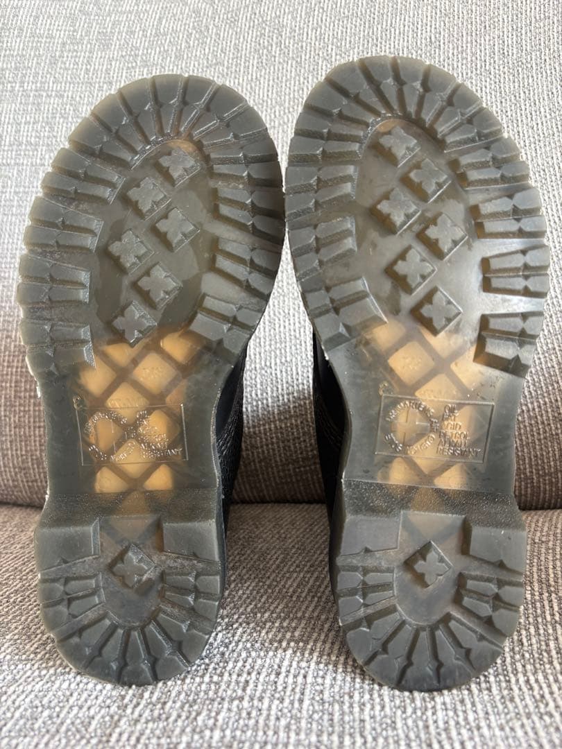 ドクターマーチン 1460PASCAL UK3 本革　フロントジップブーツ　黒