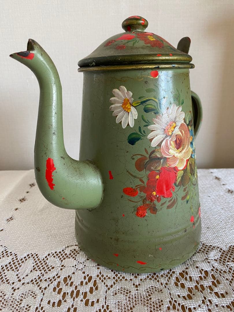 アンティークホーローポット パリ蚤の市