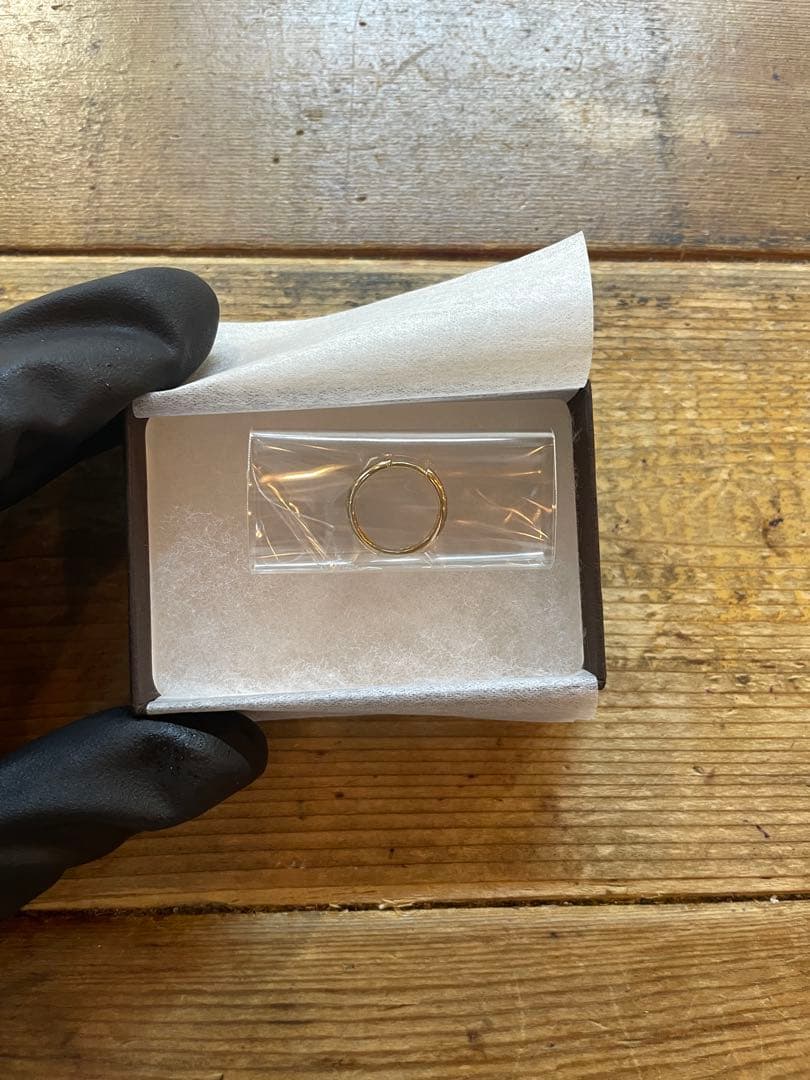 AVALANCHE ゴールドリングピアス未使用　17mm 10k