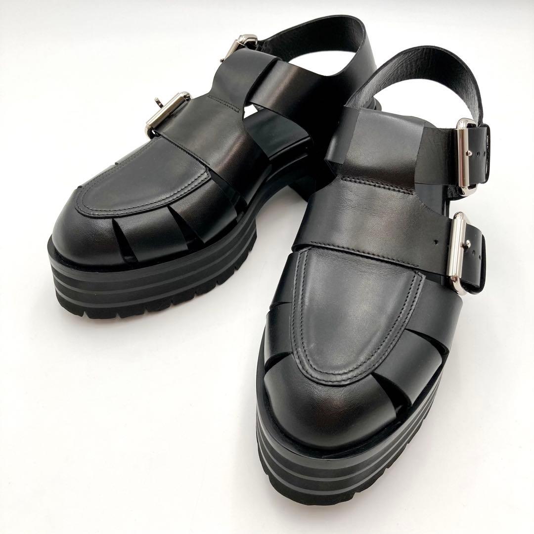 Koko！未使用級✨ ピエールアルディ グルカサンダル 黒 レザー 39
